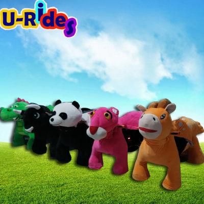 Plush Kiddy Rides Toys Walking Animal ride for playground for Amusement Park for shopping mall use