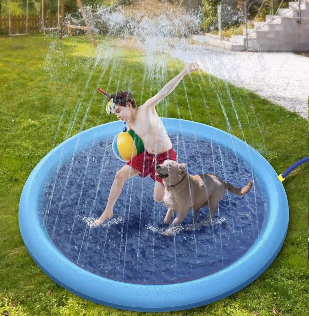 Pet Bathtub Dog Swimming Pool Dog Bathtub Paddling Pool Folding Bathtub Pet Sprinkler Mat