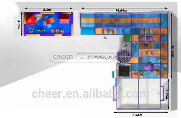 Cheer Amusement Children Play Area Soft Modular Indoor Playground