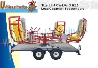 Mechanical Carousel Whirly Bird Amusement Rides Game