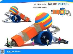 Outdoor Playground Children Slide Climbing Net Pipe (YL25488-04)