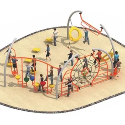 Farmhouse Outdoor Playground Climbing Net Kids Park Sports Equipment Ho64
