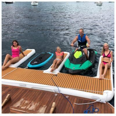 Hot Sale Commercial Luxury Air Platform Inflatable Floating Inflatable Jet Ski Platform Parking Dock for Jet Ski/Yacht/Boat