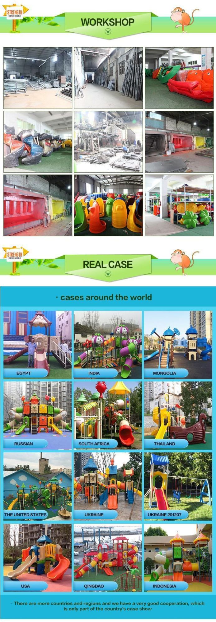 Manufacturer of Custom Outdoor Playground Slide Amusement Park