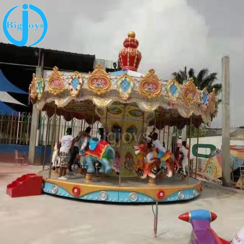 Children Merry Go Round Carousel Horse Roundabout Amusement Park Equipment