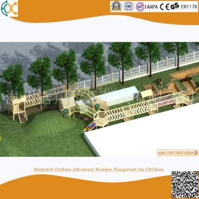 Backyard Outdoor Adventure Wooden Playground for Children