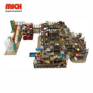 Professional Used Indoor Playground Equipment with Climbing Wall and Slide