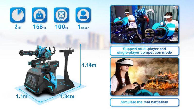 9d Vr 360 Cinema Simulator Shooting Game Gatling Vr