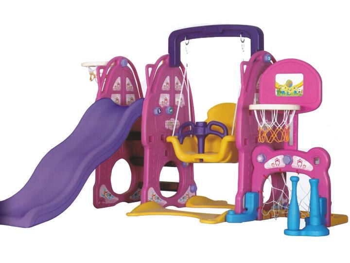 Inside Plastic Swing and Slide for Kids