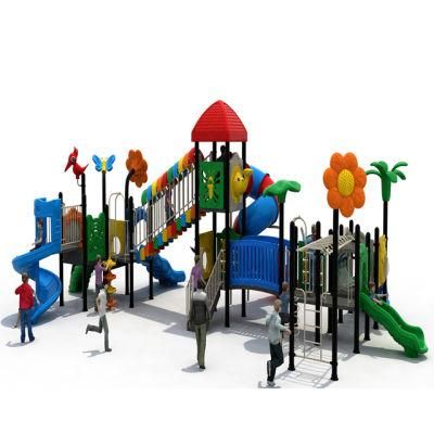 Top Quality Preschool Outdoor Playground Plastic Slide, Kids Amusement Park