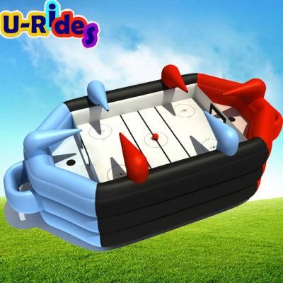 inflatable sport game interactive inflatable air hockey inflatable hose hockey competition game