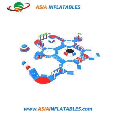 Airtight Inflatable Water Park Equipment Amusement Park Aqua Park