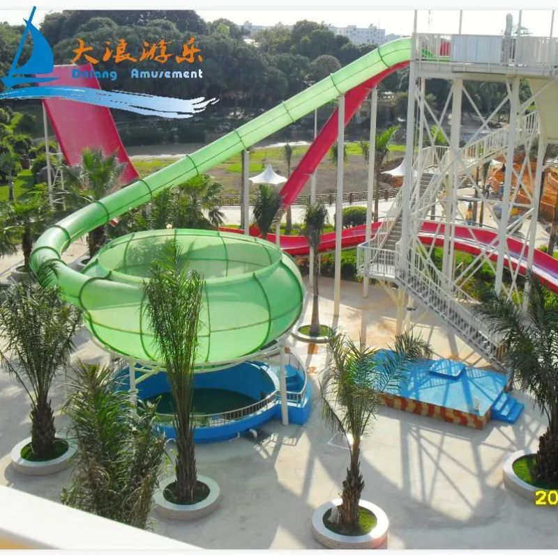 Theme Park Games for Sale Aqua Park Amusement Machine Pool Slides Fiberglass Swimming