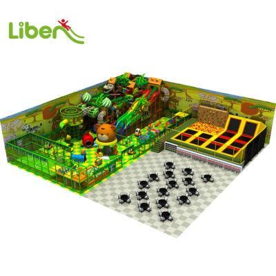 Commercial Indoor Kids Soft Play Area Toys with Trampoline