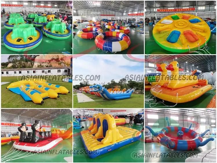 Inflatable Pontoon Dock Water Platform with Removable Tent