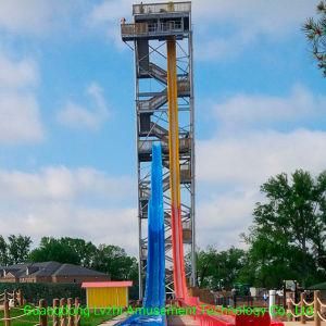 Outdoor Playground Fiberglass Free-Fall Water Slide (WS-058)