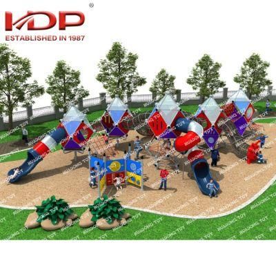 Outdoor Good Quality Kids Rope Series Slide Playground