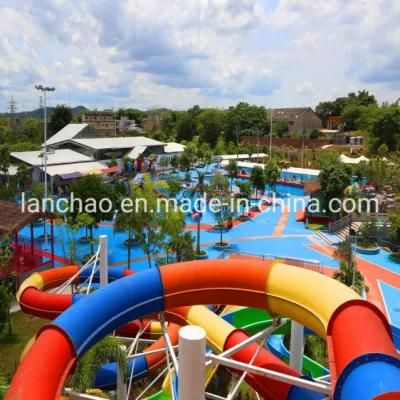 Custom Theme Park Fiberglass Water Slide with Factory Price