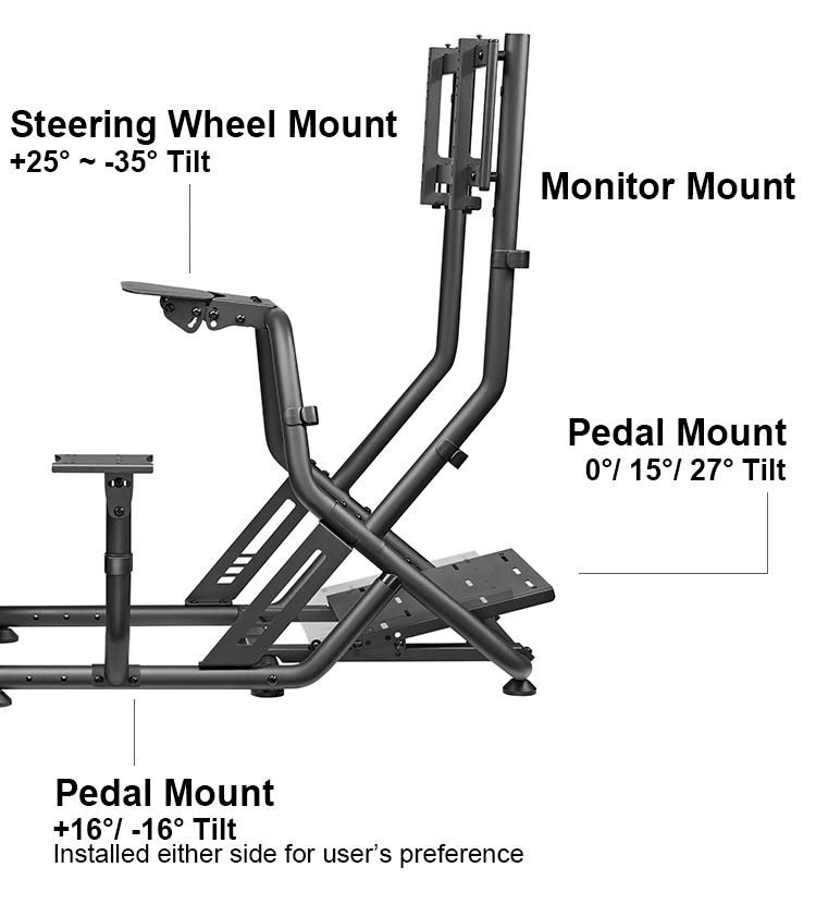 New Arrival Wholesale Racing Simulator Cockpit with Monitor Mount