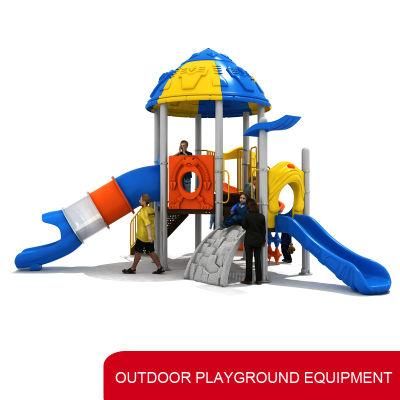 New High Quality Children Plastic Outdoor Playground Equipment Amusement Park Toy Outside Plastic Playground Slide