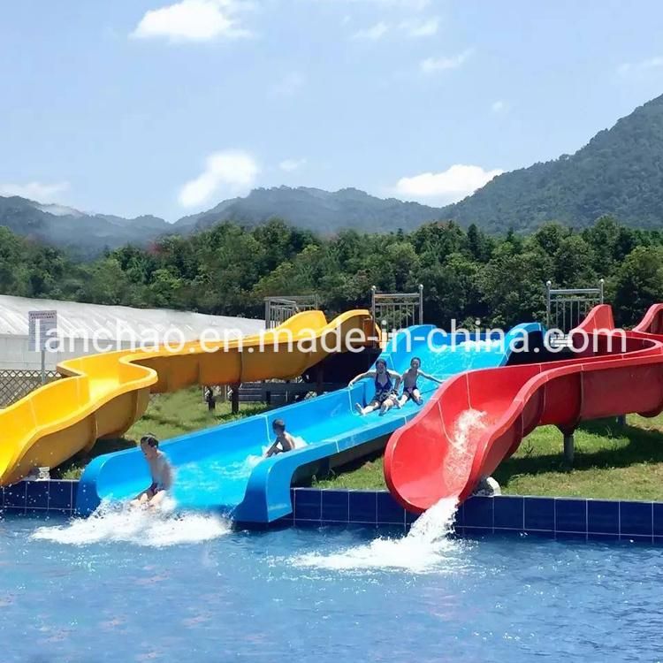 Aqua Park Equipment Children Curved Water Slide