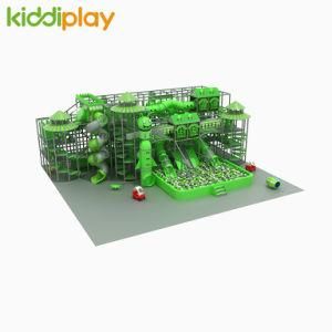 Professional Family Entertainment Center Green Forest Theme Indoor Kids Playground Equipment for Sale