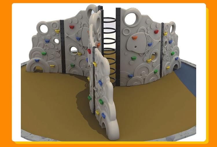 Children Outdoor Large Scale Climbing Wall Plastic Jungle Gym Toy Equipment.