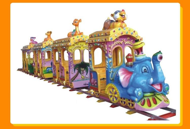 Manufactures Amusement Park Animal Elephant Rides Kids Electric Small Tourist Trains (KL6051)