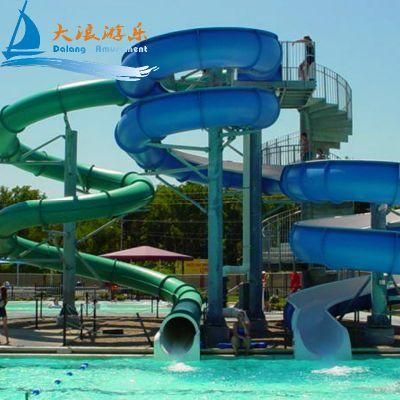 Aquapark Fiberglass Slide Outdoor Playground Equipment