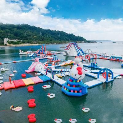 Colorful Customizable PVC Water Inflatable Park Suitable for Amusement Parks