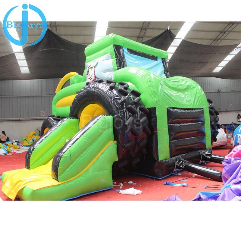 Inflatable Tractor Games, Children Jumping Bouncer Castle