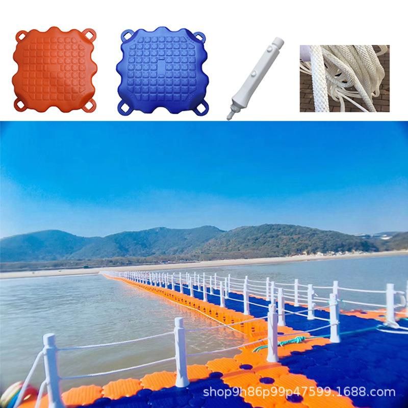 Floating Boat Dock Platform with Pontoon Cubes