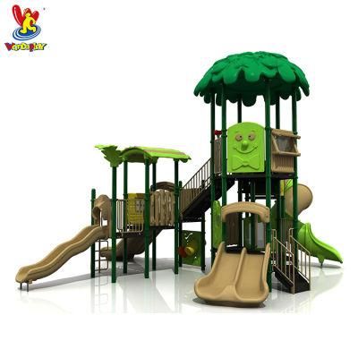 TUV GS Kids Slide Games Amusement Park Playhouses Outdoor Playground Equipment for Kindergarten