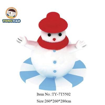 Indoor Shopping Mall Children&prime;s Snowman Turntable Toys
