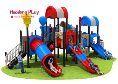 9.6*6.6*4.1m Children Outdoor Playground Plastic Slide for Sale