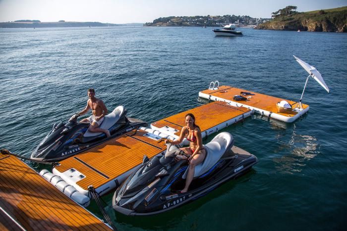 Inflatable C-Dock Jet Ski Parking Boat Dock Deck for Paddle Board
