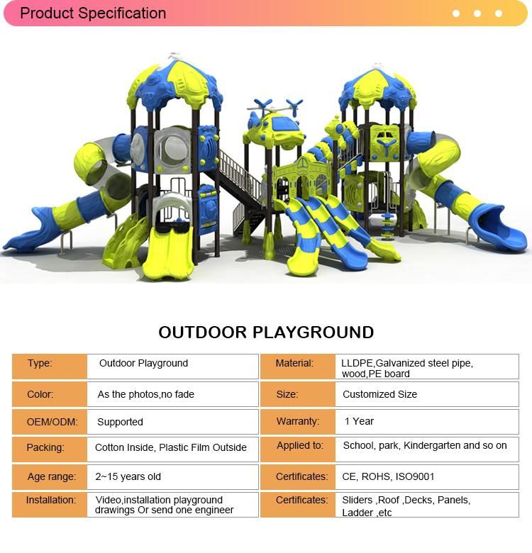 Ce Approved Outdoor Playground Slide for Children (TY-70411)