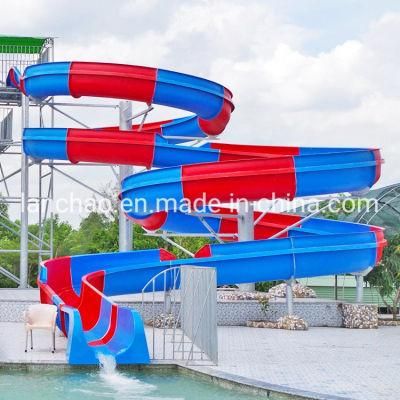 Fiberglass Open Spiral Water Slide for Outdoor Amusement Aqua Park