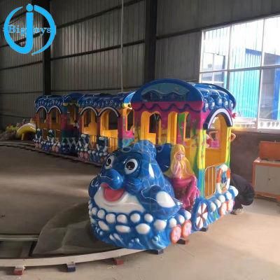Amusement Park Commercial Ocean Theme Track/Trackless Trains Mermaid Train for Sale