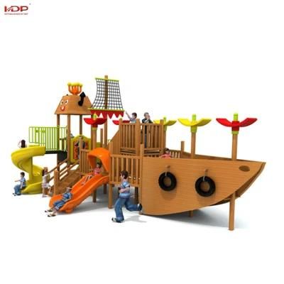 Newest Kids Outdoor Playground Pirate Ship Wooden Play Equipment
