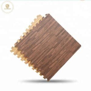 Interlocking EVA Foam Wooden Grain Floor Mat