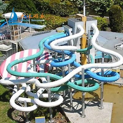Sports Equipment FRP Spiral Water Slides Water Park Fiberglass Slide for Sale