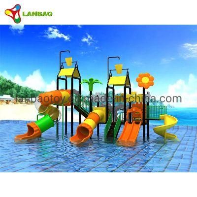 Commercial Plastic Multi Slides Water Park Outdoor Amusement Park Equipment