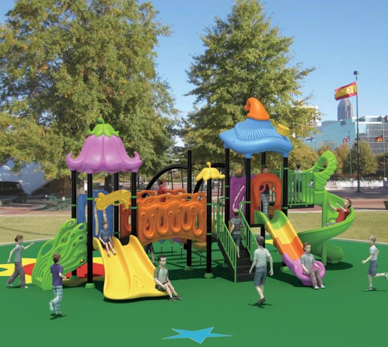 Hot Sale Plastic Slide Outdoor Playground for Children (TY-70112)