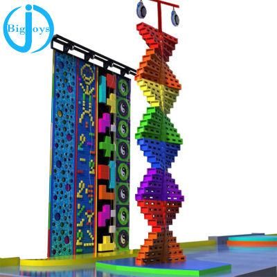 Sturdy Construction Outdoor Rock Climb Wall for Sale, PE Rock Climb Wall