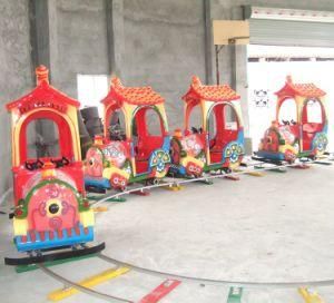 Kids Electric Train Amusement Park Rides Christmas Mini Track Train