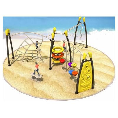 Outdoor Playground Monkey Bar Structure Children Physical Fitness Training Climbing Slide