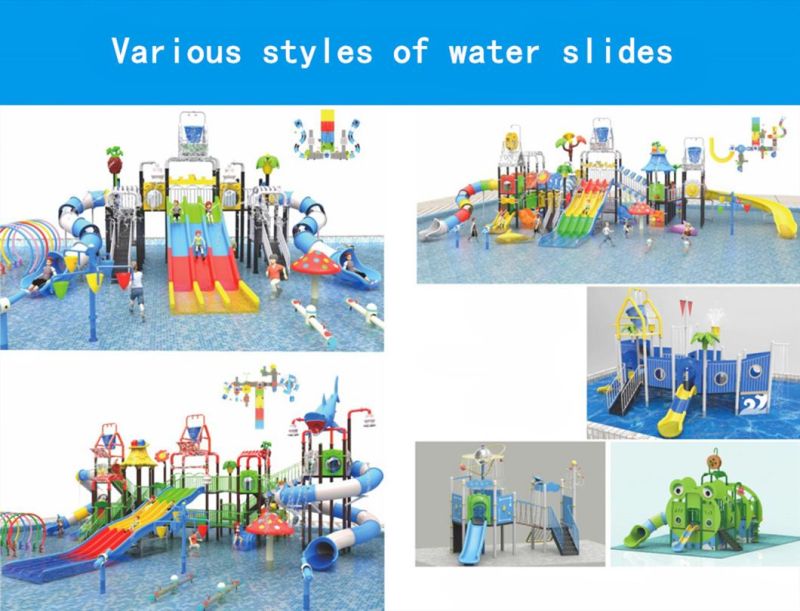 Customized Adult Water Park Fiberglass Slide Kids Playground Equipment