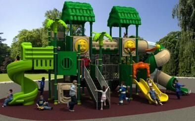 Wood Series Outdoor Playground Kids Slide Amusement Equipment