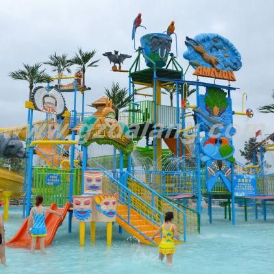 Interesting Outdoor Hawaii Style Water Playground Equipment Park